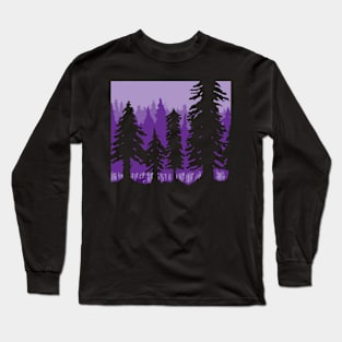 Pixel Trees Long Sleeve T-Shirt